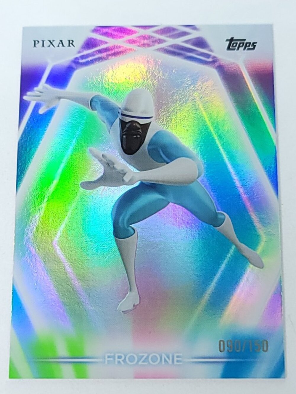 Frozone Topps 2026 Disney Neon Holo Parallel Refractor Limited 090/150